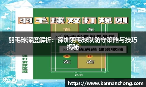 羽毛球深度解析：深圳羽毛球队防守策略与技巧揭秘