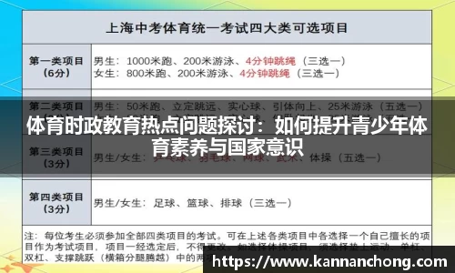 体育时政教育热点问题探讨：如何提升青少年体育素养与国家意识
